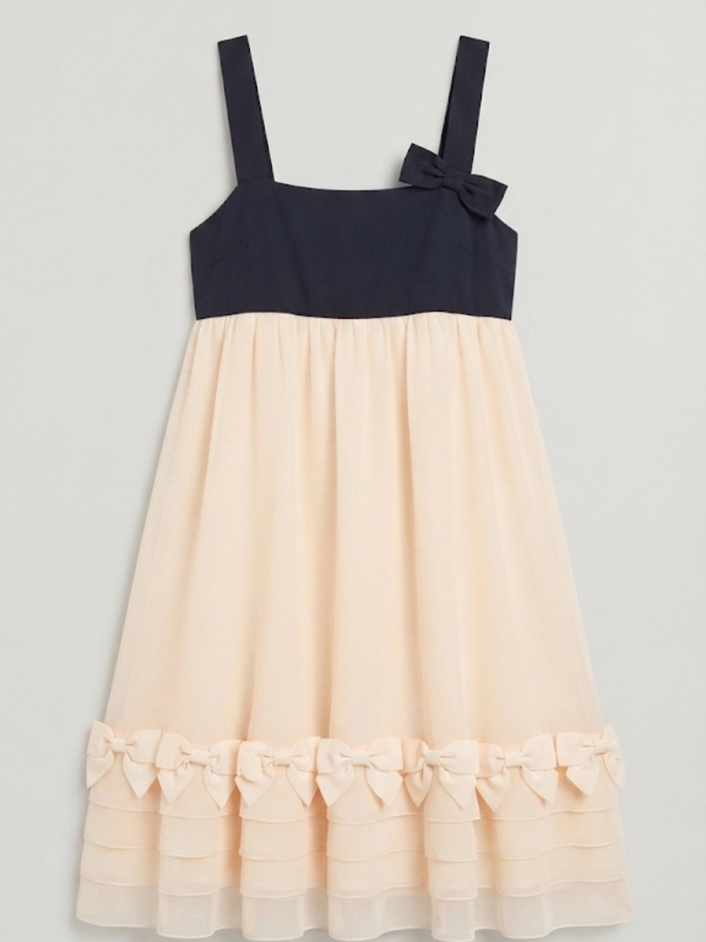 Vintage Juicy Couture 100% Silk Dress with Bow & Ruffle Detail